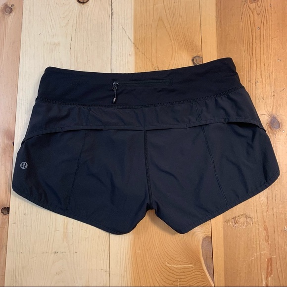 Lululemon Speed Short 4-way Stretch 2.5" inseam Black size 6 - Picture 6 of 12